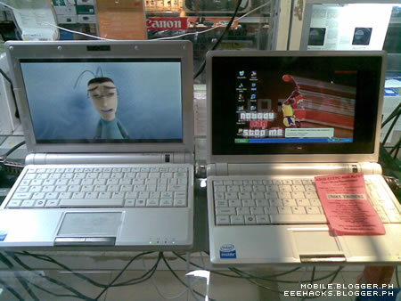 Asus Eee PC 900 compared to the 701